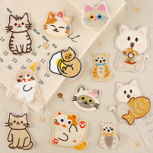 Self-Adhesive Cat Embroidered Patch