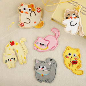 Self-Adhesive Cat Embroidered Patch