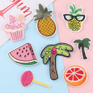 Palm Tree Pineapple Embroidered Patch