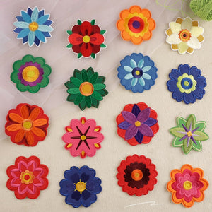 Floral Embroidered Patch
