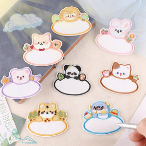 Animal Name Tag Embroidered Patch