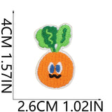 Orange Banana Embroidered Patch