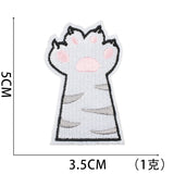 Cat Paw Embroidered Patch