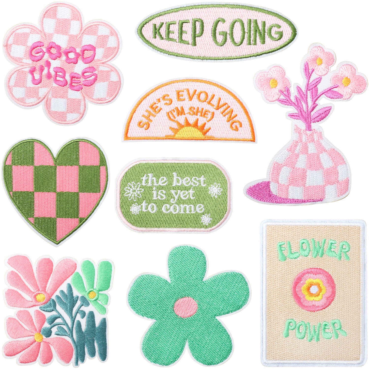 Floral Embroidered Patch