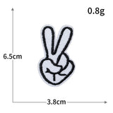Hand Gesture Embroidered Patch