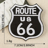Black and White Embroidered Patch