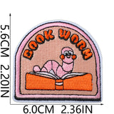 Bookworm Embroidered Patch