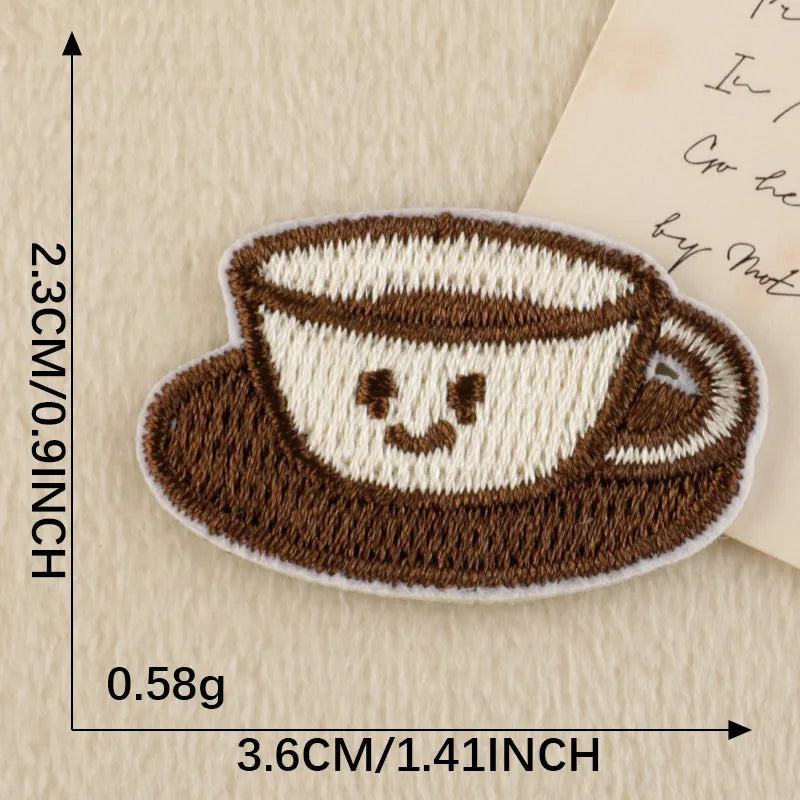 Animal Food Embroidered Patch