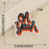 Cartoon English Embroidered Patch