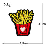 Burger Fries Embroidered Patch