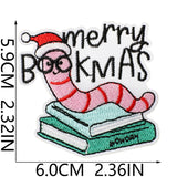 Bookworm Embroidered Patch