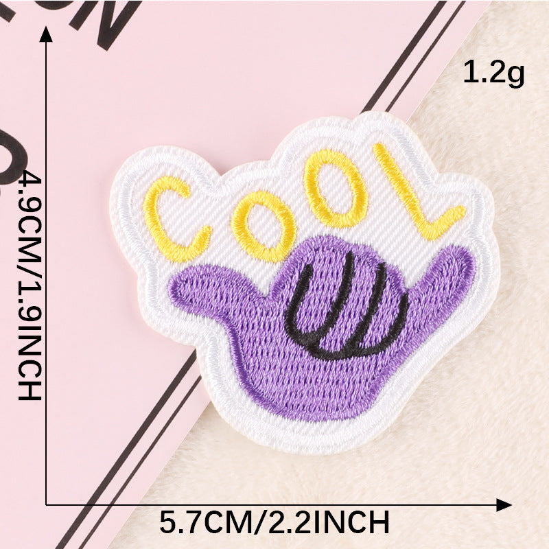 Cartoon Letter Character Embroidered Patch
