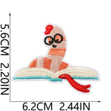Bookworm Embroidered Patch
