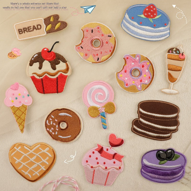 Self-Adhesive Food Embroidered Patch