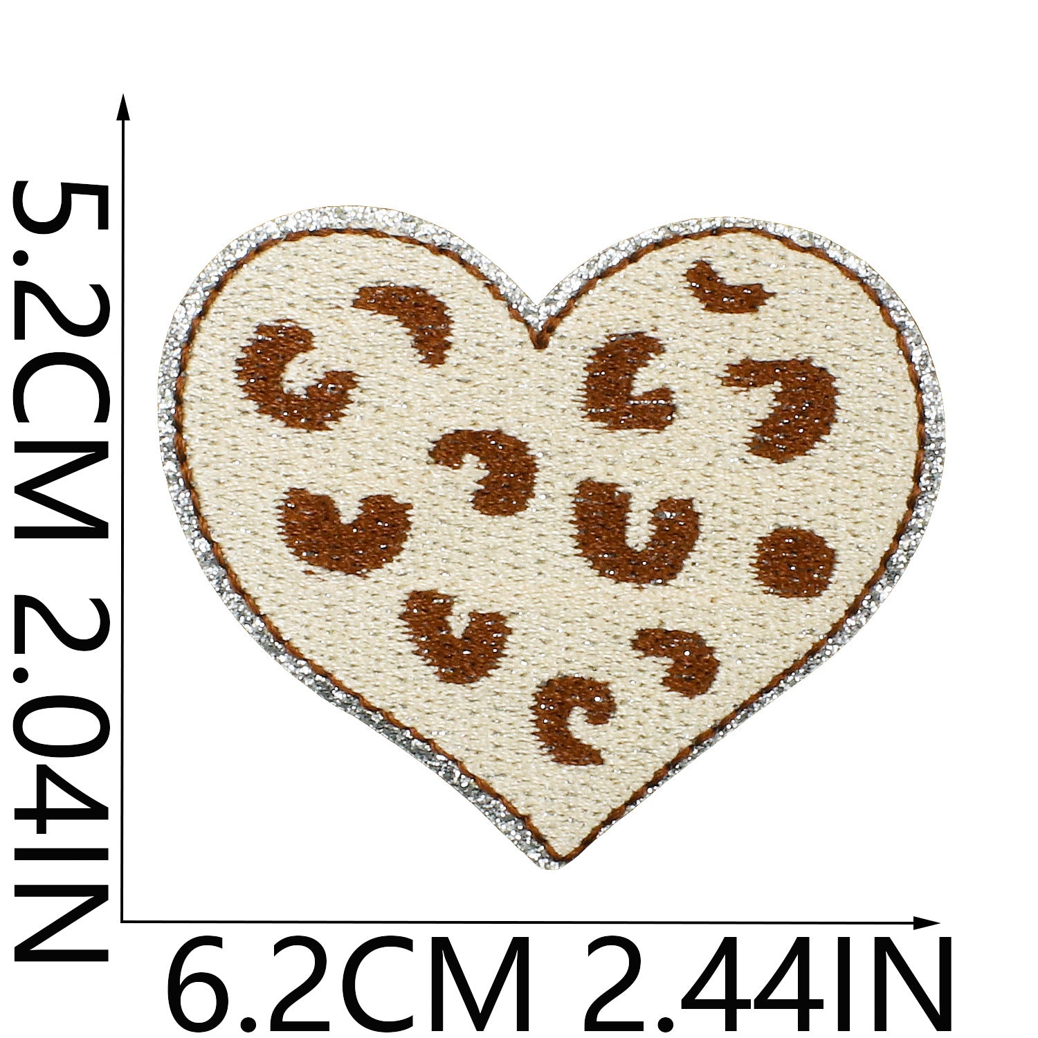 Lipstick Leopard Heart Patch