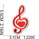 Music Note Embroidered Patch