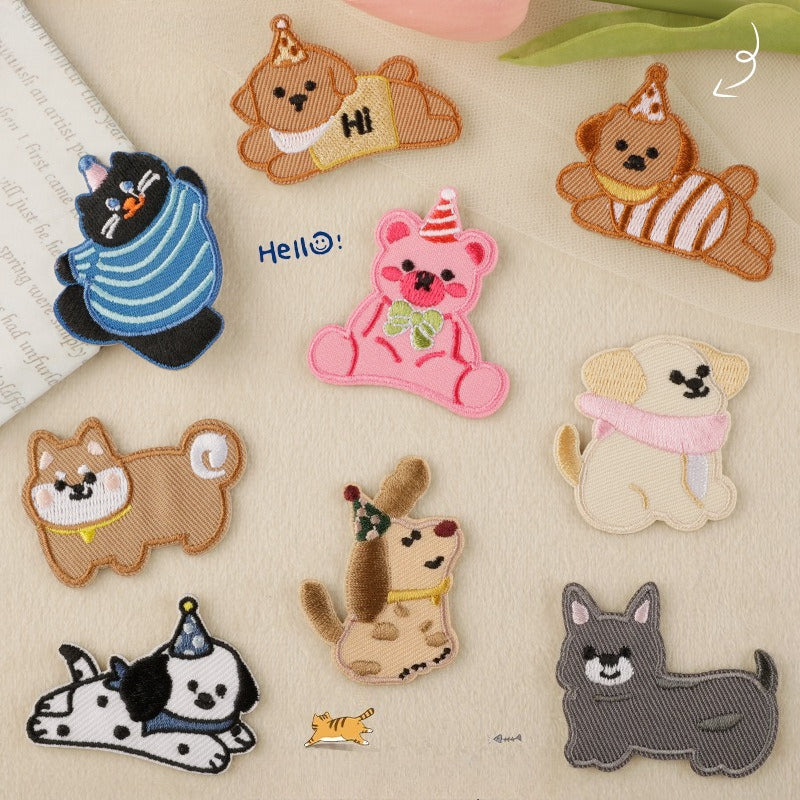 Self-Adhesive Dog Embroidered Patch