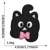 Self-Adhesive Black and White Cat Patch