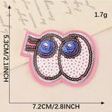 Sequin Rose Embroidered Patch