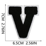 Black Letter Chenille Patch