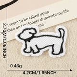 Black and White Animal Embroidered Patch