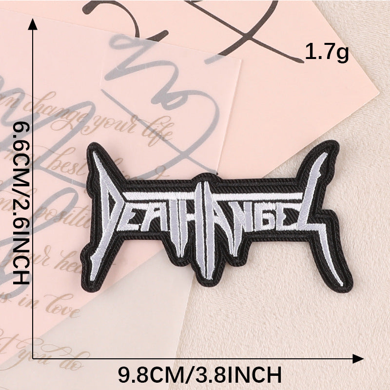 Self-Adhesive English Letter Embroidered Patch
