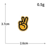 Hand Gesture Embroidered Patch