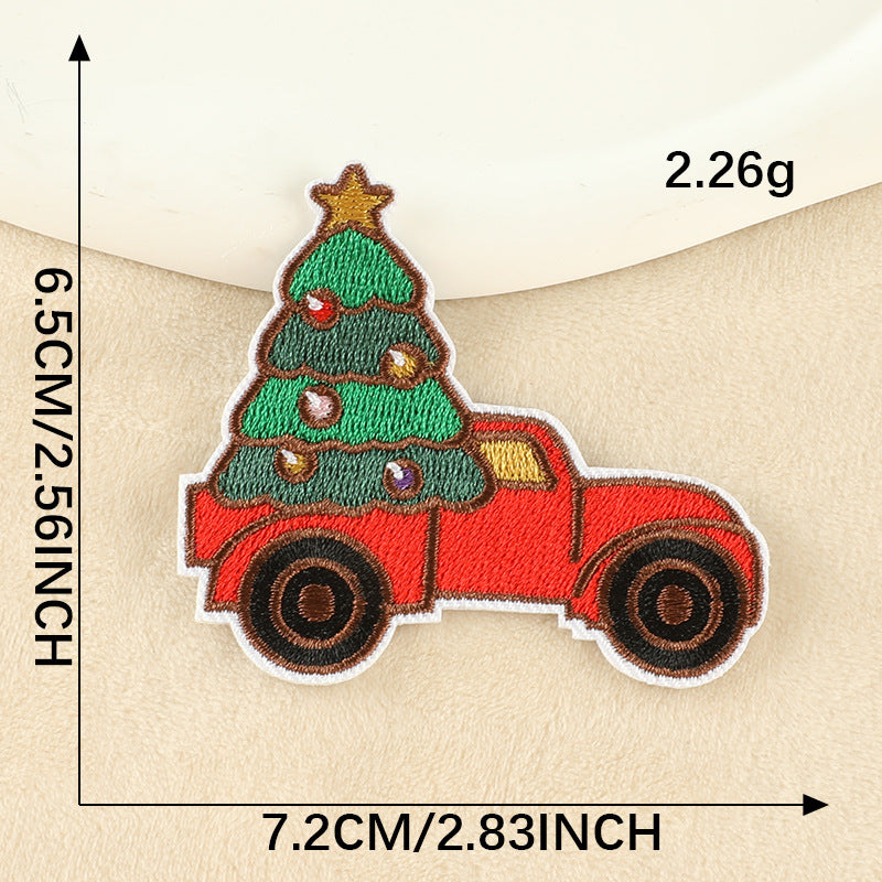 Snowman Christmas Embroidered Patch