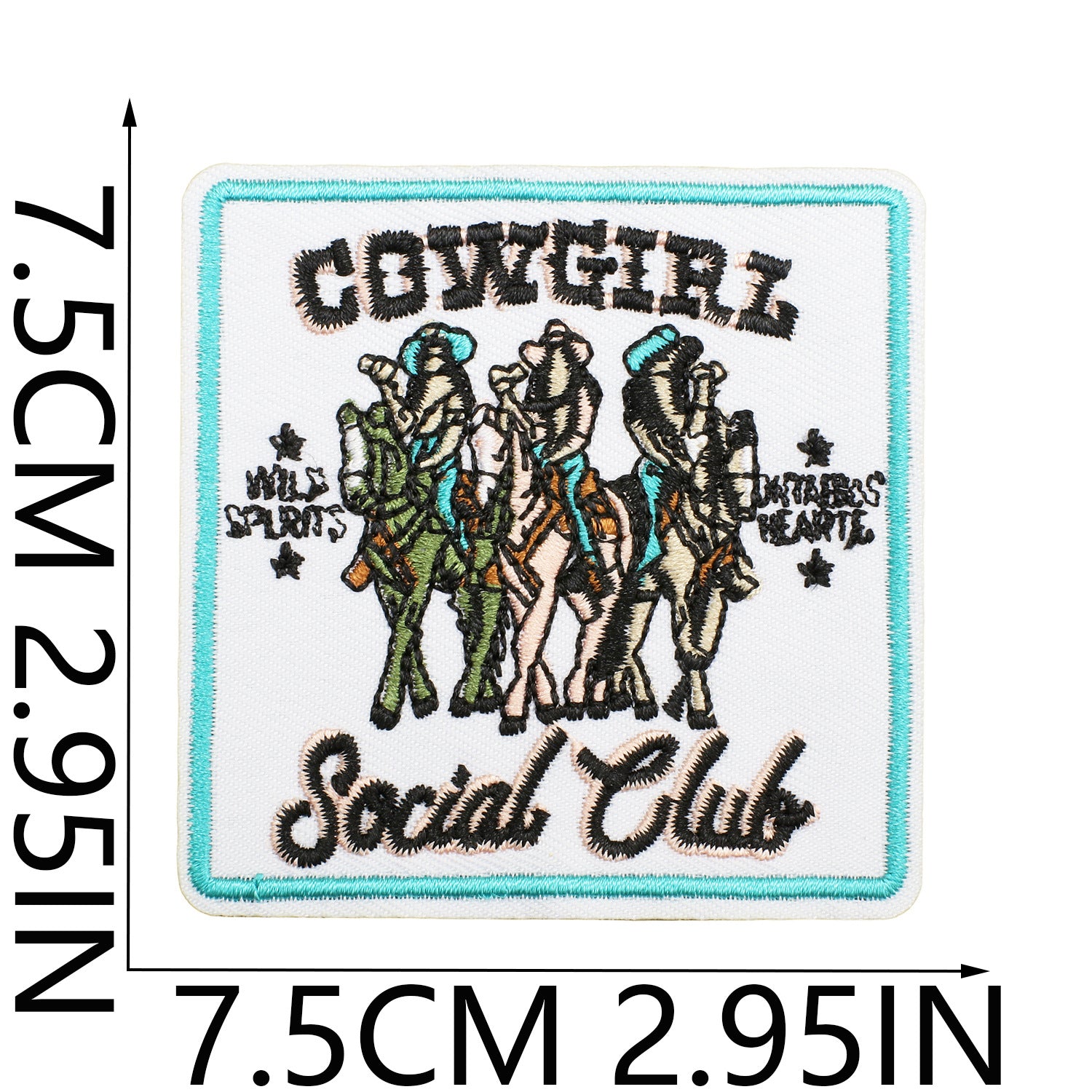 Western Cowboy Girl Patch
