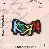 Self-Adhesive English Letter Embroidered Patch