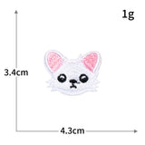 Self-Adhesive Animal Face Embroidered Patch