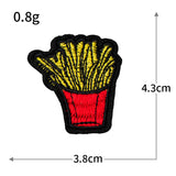 Burger Fries Embroidered Patch