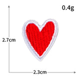Smiley Heart Embroidered Patch