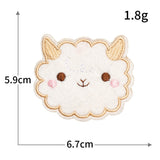 Self-Adhesive Animal Face Embroidered Patch