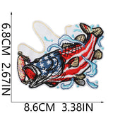 Vintage Fishing Embroidered Patch