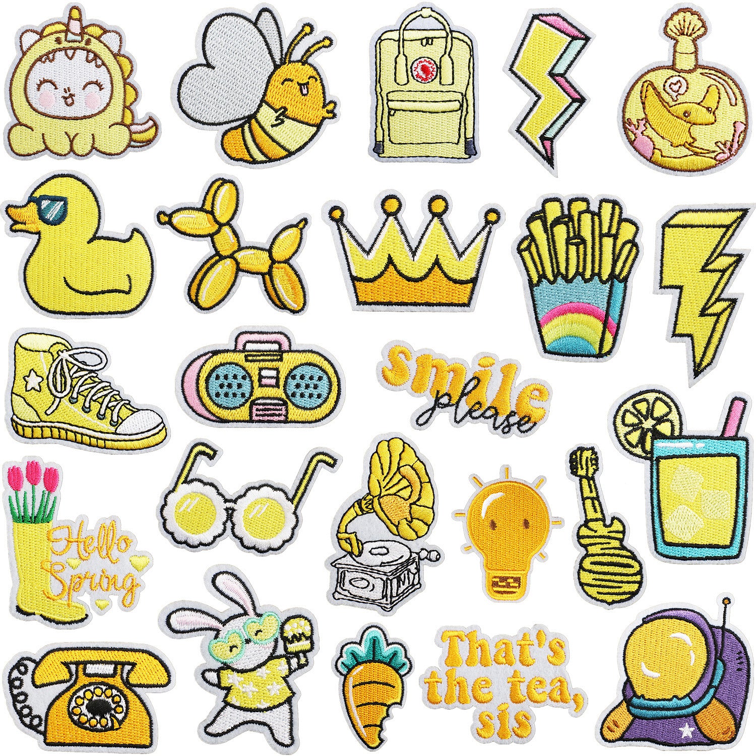 French Fries Embroidered Patch
