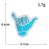 Hand Gesture Embroidered Patch