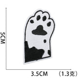 Cat Paw Embroidered Patch