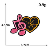 Gothic Music Note Skull Patch