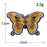 Sequin Butterfly Embroidered Patch