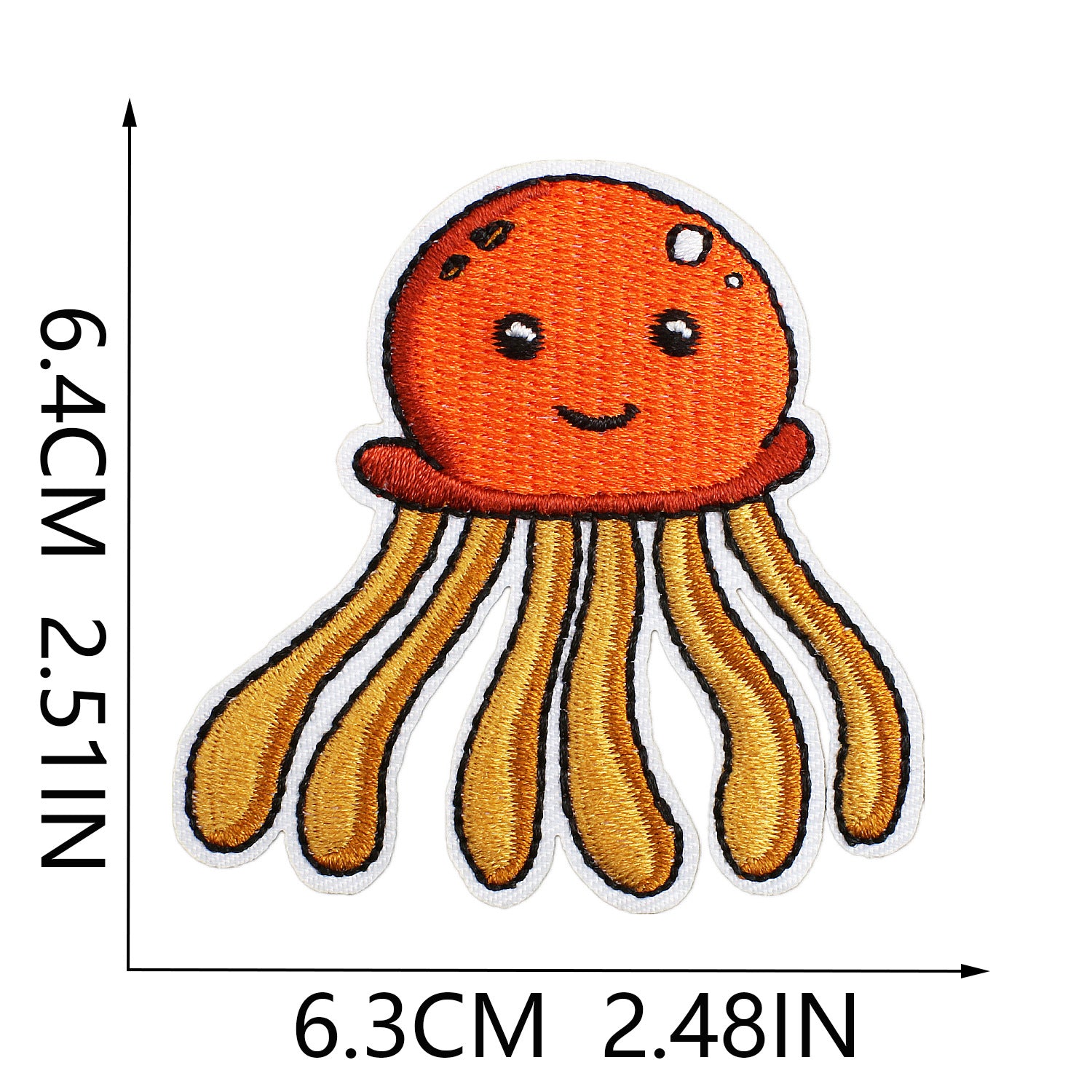Whale Jellyfish Embroidered Patch