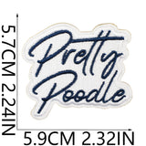Black Character Embroidered Patch