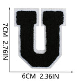 Black Letter Chenille Patch