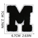 Black Letter Chenille Patch
