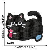 Self-Adhesive Black and White Cat Patch
