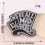 Self-Adhesive English Letter Embroidered Patch