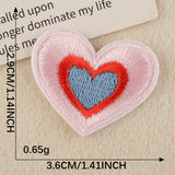 Heart Smiley Embroidered Patch