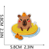 Surfing Capybara Embroidered Patch