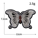 Sequin Butterfly Embroidered Patch