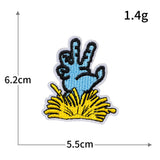 Hand Gesture Embroidered Patch
